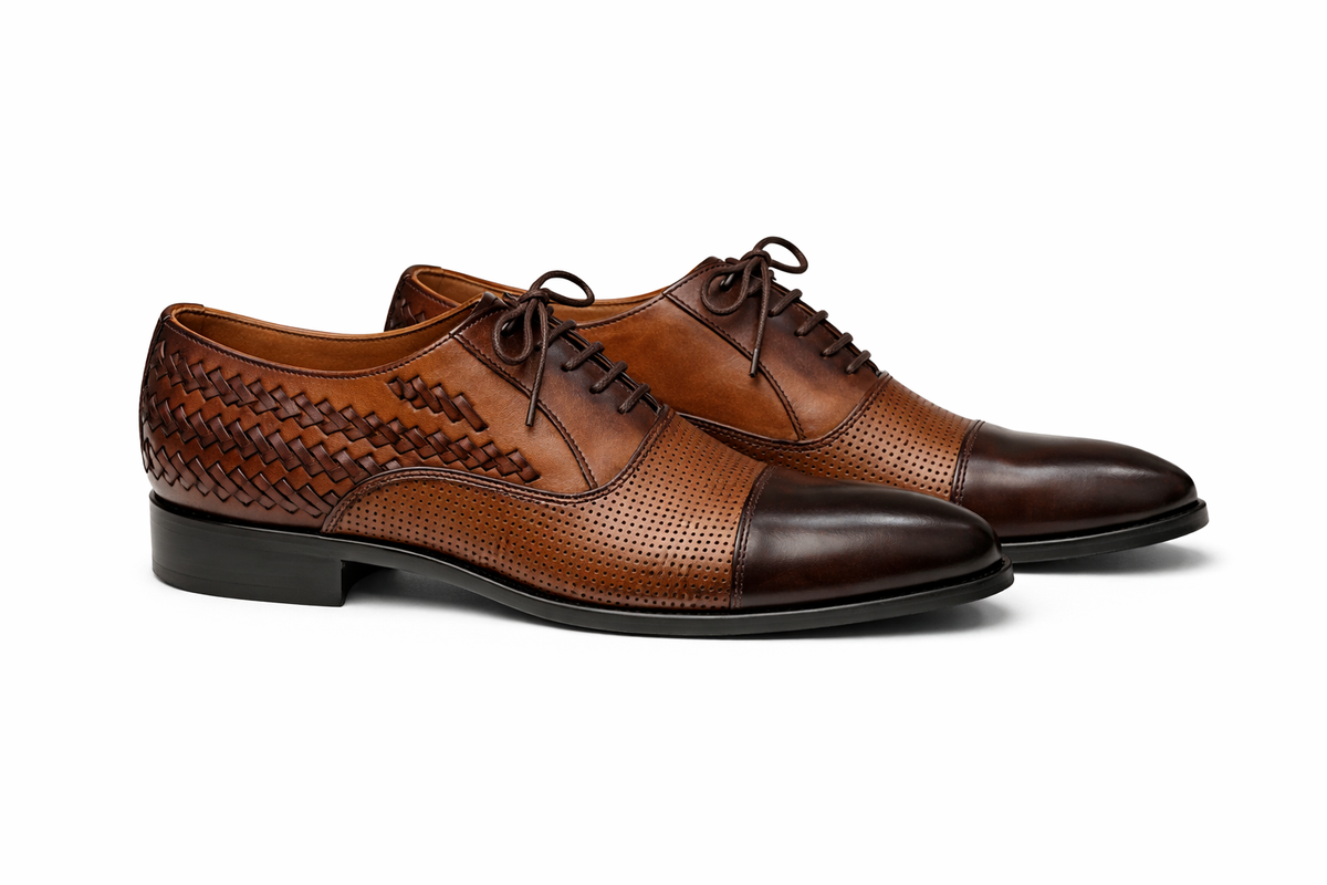 1002 Tan Leather Shoes