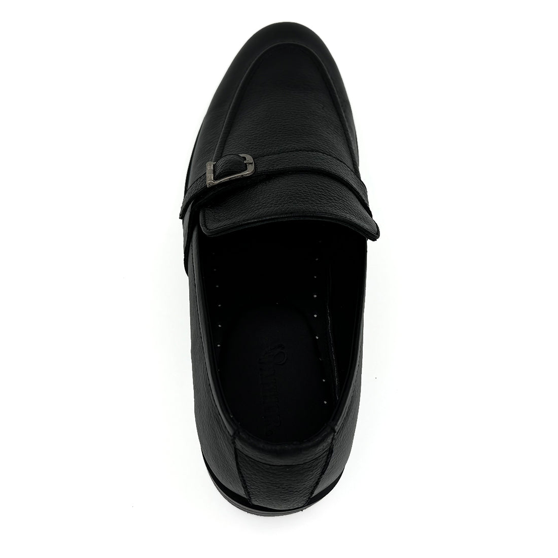 Single-Buckle Leather Loafers