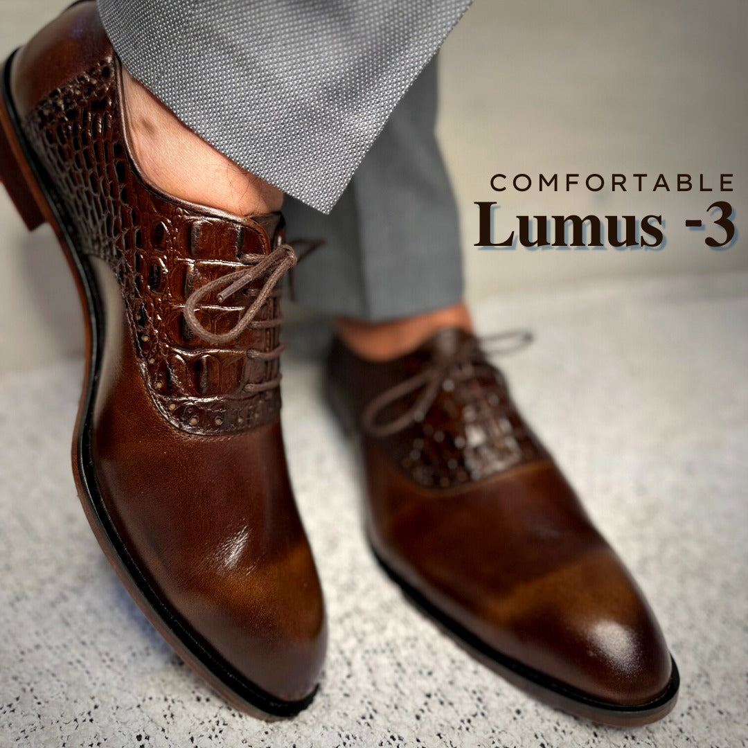 Pakistani Handmade Lumus 3 Leather Formal Shoes